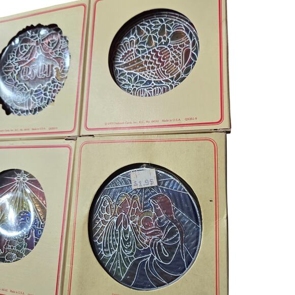 Vintage 1970s Hallmark Tiffany Classics Christmas Ornaments - Picture 7 of 8